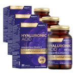 Nutraxin Hyaluronic Acid – Hyalüronik Asit, C Vitamini ve Astaksantin İçeren Tablet – 30 Tablet – Alerjen İçermez (3 paketi)