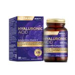 Nutraxin Hyaluronic Acid – Hyalüronik Asit, C Vitamini ve Astaksantin İçeren Tablet – 30 Tablet – Alerjen İçermez