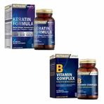 Nutraxin Keratin Formula 60 Tablet + Nutraxin B Vitamin Complex 60 Tablet