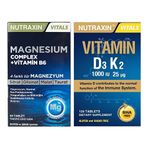 Nutraxin Magnesium Complex + Vitamin D3 K2 Seti