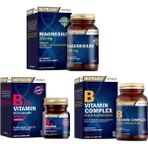 Nutraxin Magnzeyum Takviyesi 60 Tablet + B12 Vitamini 60 Dilaltı Tableti+ B Vitaminini 60 Tablet
