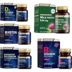 Nutraxin Milk Thistle 60 Tablet + Biotin + Selenyum+ D3 Vitamini +B12 Vitamini Dilaltı