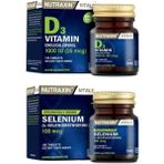 Nutraxin Mineral Takviyesi Selenium 100 Mcg 100 Tablet + D3 Vitamini 120 Tablet - Beyaz