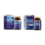 Nutraxin Omega-3 2000 mg 60 Kapsül Balık Yağı + Keratin Formula 60 Tablet