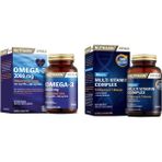 Nutraxin Omega 3 Balık Yağı 2000 Mg 60 Yumuşak Kapsül + 14 Vitamin 7 Mineral Içerikli Multivitamin Erkek 60 Tablet