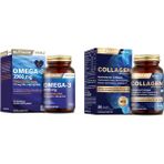 Nutraxin Omega 3 Balık Yağı 2000 Mg 60 Yumuşak Kapsül + Hidrolize 30 Tablet