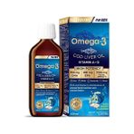Nutraxin Omega-3 for Kids 150 ml – Çocuklar İçin Balık Yağı Şurubu, DHA ve EPA, Portakal Aromalı