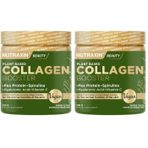 Nutraxin Plant Based Collagen Booster | Vegan Kolajen Destekli Toz Takviye | C Vitamini, Hyaluronik Asit, Çinko, Spirulina | 300 g (2 paketi)