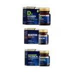 Nutraxin Vitals Biotin 5000 Mcg 30 Tablet+ Selenium 100 Mcg 100 Tablet+ D3 Vitamini 120 Tablet