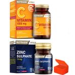 Nutraxin Vitamin C 1000 mg 30 Tablet - Zinc Sulphate 100 Tablet