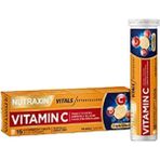 Nutraxin Vitamin C-D-Zinc 15 Efervesan Tablet Türkiye Menşeli Bağışıklık Destekleyici İçerik - Aromasız