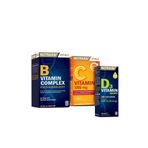 Nutraxin Vitamin Destek Kürü B Complex 60 Tablet + C Vitamini 1000 Mg 30 Tablet + D3 Drops Damla