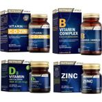 Nutraxin Vitamin Max 60 Tablet + B Vitamini 60 Tablet + D3 Vitamini 120 Tablet + Çinko 100 Tablet