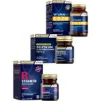 Nutraxin Vitamin Max C- D- Zinc + B12 Vitamin 60 Dilaltı Tablet + Selenium + 1 Adet Saşe - Beyaz