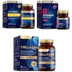 Nutraxin Vitamin Max C-D-Zınc+Tip 1 ve Tip 3 Hidrolize Içeren 30 TABLET+B12 1000 Mcg 60 Tablet