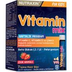 Nutraxin Vitamin Mix For Kids Çilek Aromalı 25 ml 7 Saşe
