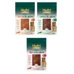 Nutri Canin 3 Çeşit Karma Kolajenli Tahılsız Köpek Et Ödülü 80 Gr. X 3 Adet