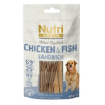 Nutri Canin 80 gr Okyanus Balıklı ve %69 Tavuk Etli Tahılsız Sandviç Köpek Ödül Maması