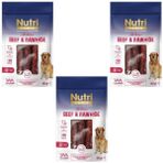 Nutri Canin Rawhide Dana Eti Sarılı Kemik Köpek Ödülü 80 Gr x 3 Adet