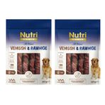 Nutri Canin Rawhide Geyik Eti Sargılı Kemik Köpek Ödülü 120 Gr. X 2 Adet