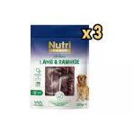 Nutri Canin Rawhide Kuzu Eti Sarılı Orta Ve Büyük Irk Köpek Kemik Ödülü 120 Gr X 3 Adet - Avantajlı Paket