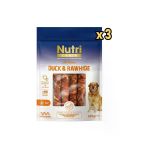 Nutri Canin Rawhide Ördek Eti Sarılı Orta Ve Büyük Irk Köpek Kemik Ödülü 120 Gr X 3 Adet - Avantajlı Paket