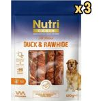 Nutri Canin Rawhide Ördek Eti Sarili Orta/büyük Irk Köpek Kemik Ödülü 120 gr x 3 Adet