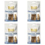 Nutri Feline 50Gr %100 Doğal Etten Natural Cat Snack Tavuk Balık Etli Atıştırmalık 4Adet Kedi Ödülü