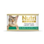 Nutri Feline 85 gr 12 Adet Kıyılmış Ton Balıklı Ciğerli ve Tavuk Etli Tahılsız Yetişkin Kedi Konservesi