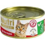 Nutri Feline 85 gr Grain Free Beef Pate Adult Cat Tahılsız Sığır Etli Yetişkin Kediler İçin Yaş Kedi Maması