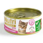 Nutri Feline Kıyılmış Tavuklu ve Ton Balıklı Tahılsız 6x85 gr Yavru Kedi Konservesi
