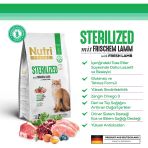 Nutri Feline Sterilised Kuzu Etli Kısırlaştırılmış Kedi Maması 10 Kg (Hassas Sindirim Ve Kilo Kontrolü)
