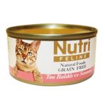 Nutri Feline Tahılsız Ton Balıklı Somonlu Kedi 85x12 Adet Konserve Kedi Maması