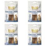 Nutri Feline Tavuk & Balık Etli Sandviç Tahılsız Nutri Feline 50 gr 4 Adet Kedi Ödülü