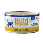 Nutri Feline Tavuk Etli Peynirli Tahılsız 70 gr Kedi Konservesi
