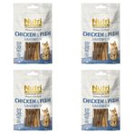 Nutri Feline Tavuk ve Balık Etli Sandviç Tahılsız 4x50 gr Kedi Ödülü