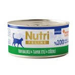 Nutri Feline Ton Tavuk ve Ciğerli Tahılsız 70 gr Kedi Konservesi