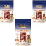 Nutri Rawhide Ördek Eti Sarılı Kemik Köpek Ödülü 80 gr x 3 Adet