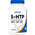Nutricost 5-Htp 100MG 240 Vegetarian Capsules 5-Hydroxytryptophan - Aromasız