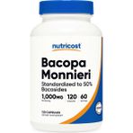 Nutricost Bacopa Monnieri 1000MG, 120 Capsul (60 Servings)..abd Menşei.39. - Aromasız