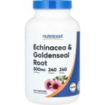 Nutricost Echinacea & Goldenseal Root 500 mg 240 Capsules - Aromasız