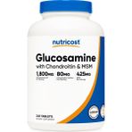 Nutricost Glucosamine (1800MG) With Chondroitin (80MG) & Msm (425MG) – 240 Tablet