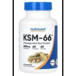 Nutricost KSM-66 Aswaganda Root Extract 600mg, 60 Veggie Caps - High Potency 5% Withanolides - with BioPerine 3937 (Renksiz)