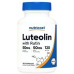 Nutricost Luteolin with Rutin Complex 100mg (50mg Luteolin, 50mg Rutin) 120 Capsules.Abd Menşei (Renksiz)