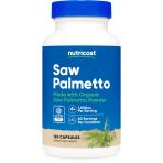 Nutricost Made With Organic Saw Palmetto 1000 Mg 120 Caps (Cilt + Saç Desteği)