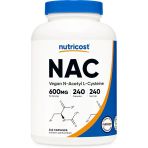 Nutricost N-Acetyl L-Cysteine Nac 600Mg 240 Vegetarian Caps