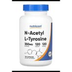 Nutricost N-Acetyl L-Tyrosine (NALT) 350mg, 120 Capsules. TR YETKİLİ SATICISI.3830 (Renksiz)