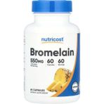 Nutricost Nutricost, Bromelain, 550 mg , 60 Capsules - Aromasız