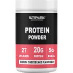 Nutripharma Protein Tozu – Berry Cheesecake | 20 G Protein, 27 Vitamin & Mineral | 464 G, 16 Servis