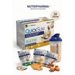 Nutripharma Quick Slim Whey Proteinli Öğün Yerine Geçen Shake Tropikal Karışık Kutu | Bariatrik Protein | 30 Saşe + Shaker